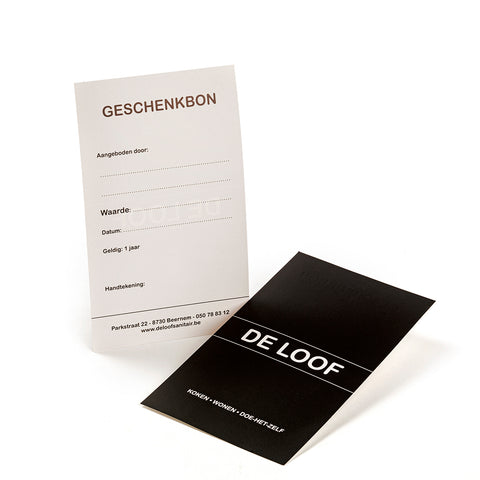 Kadobon verpakking DL model jolene