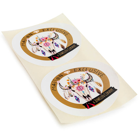 Logo op sticker ME model lexie