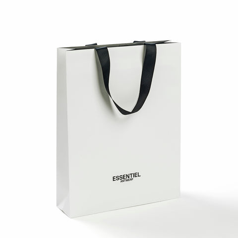 Luxe draagtassen met ingekleefd lint