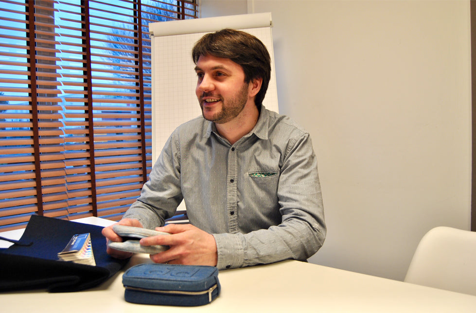 David, manager avec une vision pour l'emballage