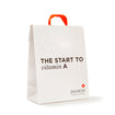 Geschenkzak wit met handvat EN model brooke