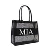 Luxe mesh shopper MIA model babs