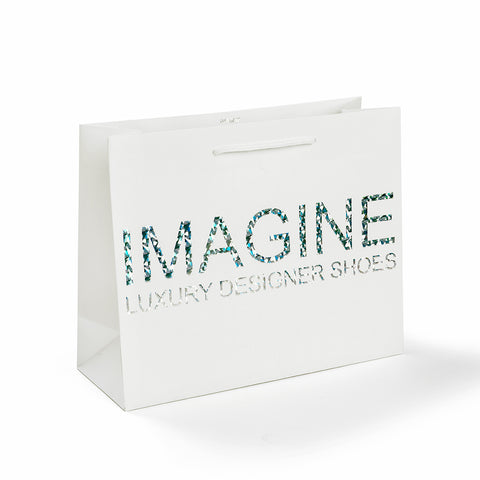 Luxe papieren draagtas met logo IM
