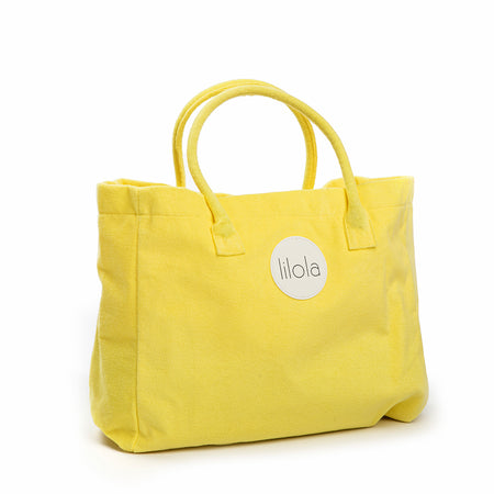 Strandtas geel LIL model lola